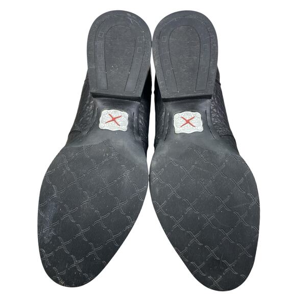 Twisted X Men’s Black Red Leather Cowboy Boot Size US 12 D - Picture 9 of 11